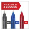 Sharpie Professional Design Roller Ball Pen, Stick, Medium 0.7 mm, Blue Ink, Black Barrel, PK12 PK 2101306